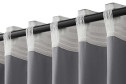Штора MICASA Janelle 145х260 см, 1 шт., цвет серый