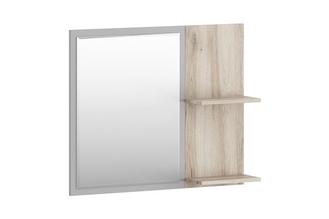 Изображение товара Навесное зеркало Хельга 87,6х73х16,6 см ЛДСП настенное в интерьере