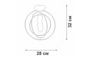 Люстра VITALUCE V3794 3 кв.м., 23x32x28 см, E27