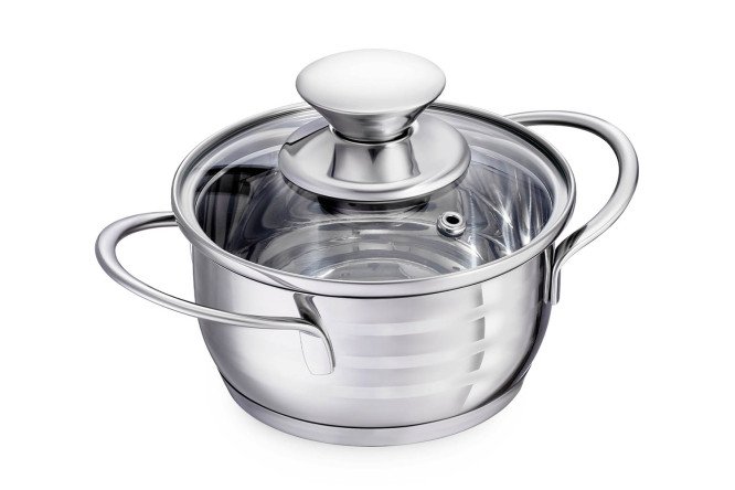 Изображение товара Кастрюля с крышкой REGENT Inox Bimbo Vitro 0.7 л