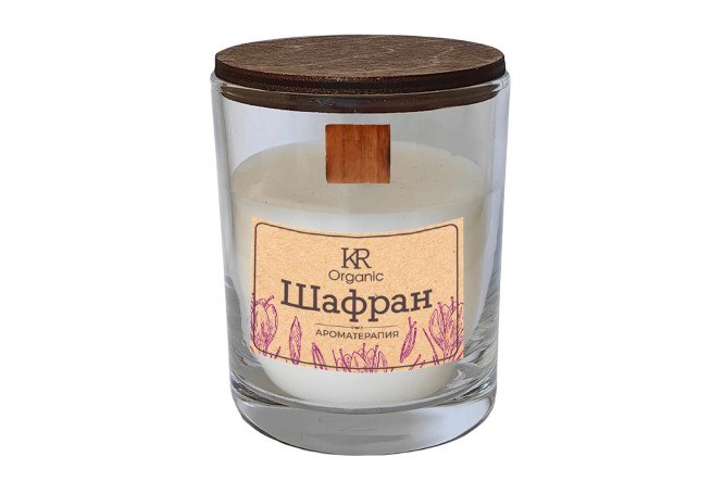 Изображение товара Свеча в стакане Organic 8 см — натуральный аромат и уютный свет