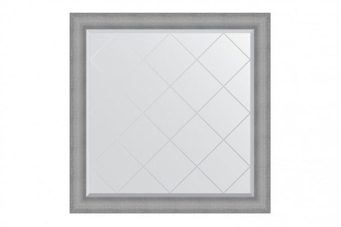 Изображение товара Стильное настенное зеркало EVOFORM BY 4551 серебряная кольчуга 107х107 см