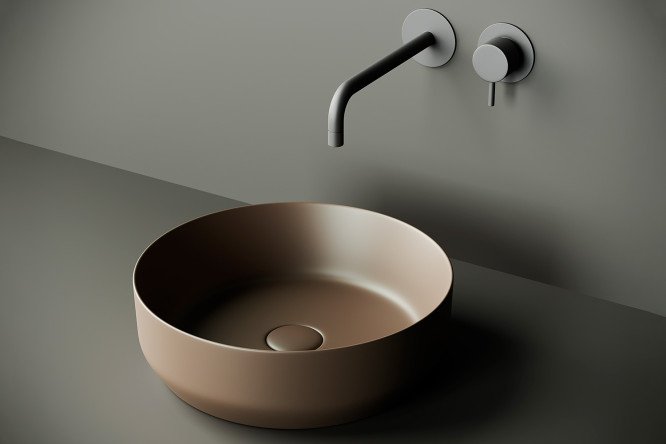 Умывальник накладной CERAMICANOVA Element CN6022MDB 39х12х39 см