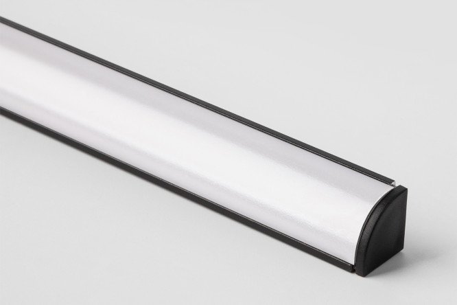 Изображение товара Угловой профиль ELEKTROSTANDARD LL-2-ALP008 200х1,6х1,6 см алюминий поликарбонат черный и белый