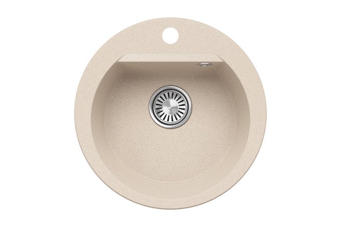 Изображение товара Врезная кухонная мойка POLYGRAN Atol-460 46х46 см искусственный камень