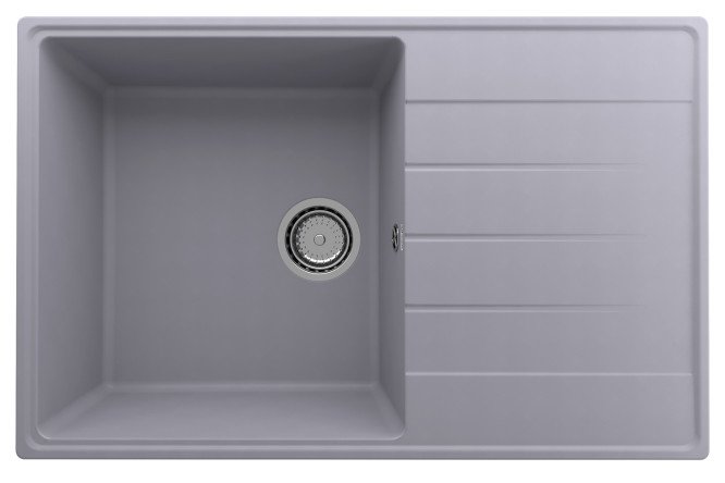 Изображение товара Мойка ULGRAN Quartz Prima 780-05 с крылом 50x78x20 см, кварцевый композит