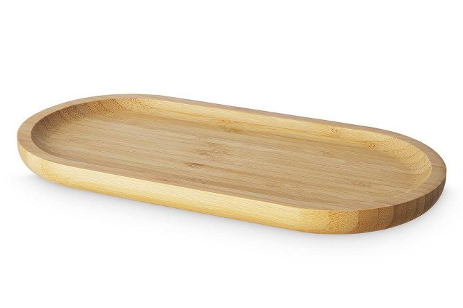 Изображение товара Блюдо HOFF Bamboo из натурального бамбука, 25,5х1,6х12,5 см