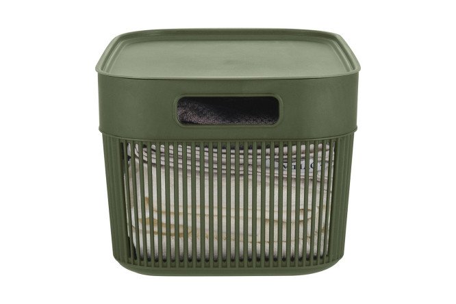 Корзина с крышкой Струна 25x19.6x34.8 см, 12 л