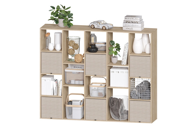 Изображение товара Стеллаж СТ 145С из ЛДСП дуб Сонома для хранения и интерьера