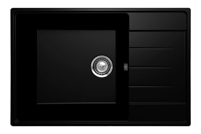 Изображение товара Врезная кухонная мойка Prima с крылом 76х50х22 см кварцевый композит