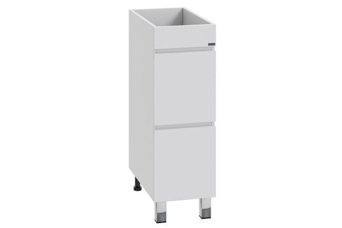 Изображение товара Напольная тумба САНТА Марс 2 ящика 29 см белая для ванной комнаты и прихожей