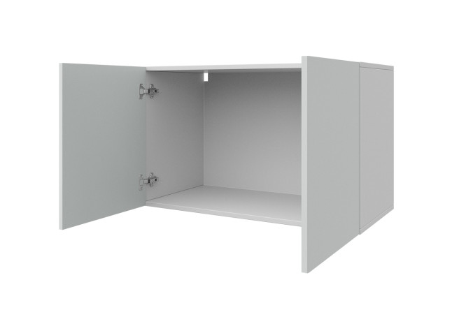 Антресоль Оскар Мун 80x50x39.6 см, цвет каркаса белый, фасада тальк