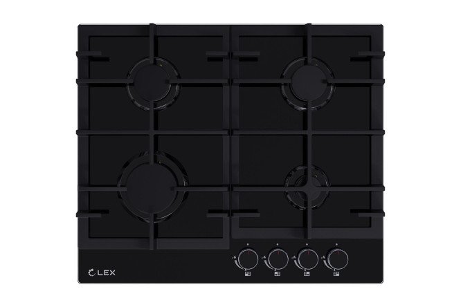 Изображение товара Газовая панель LEX GVG 642-1 BBL, чёрный 60 см