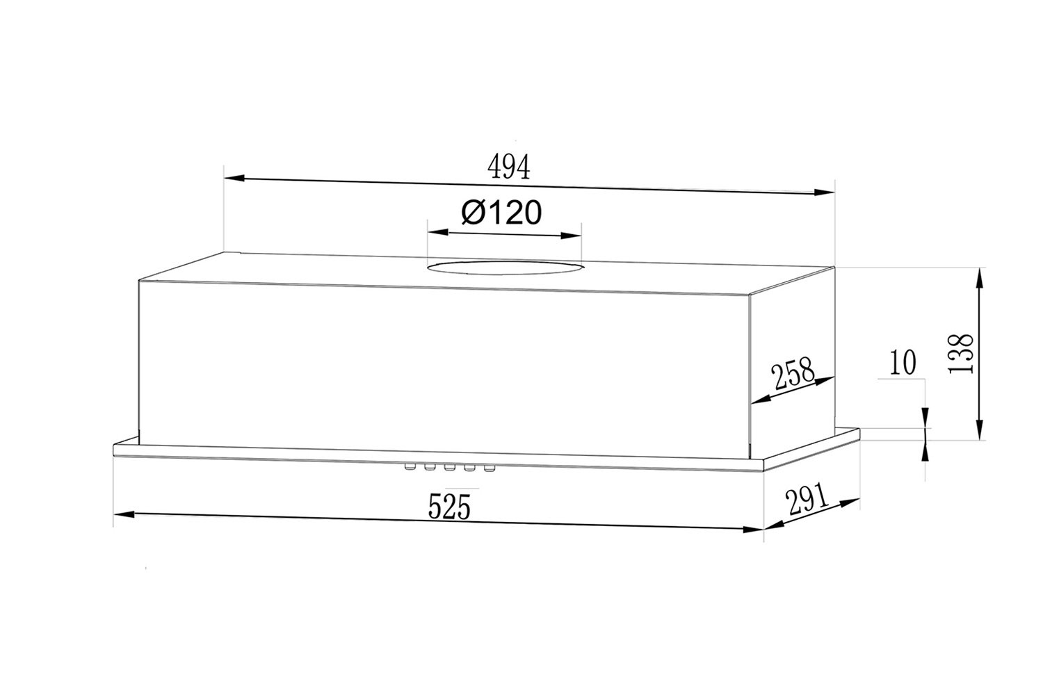 Вытяжка GS Bloc Light 600