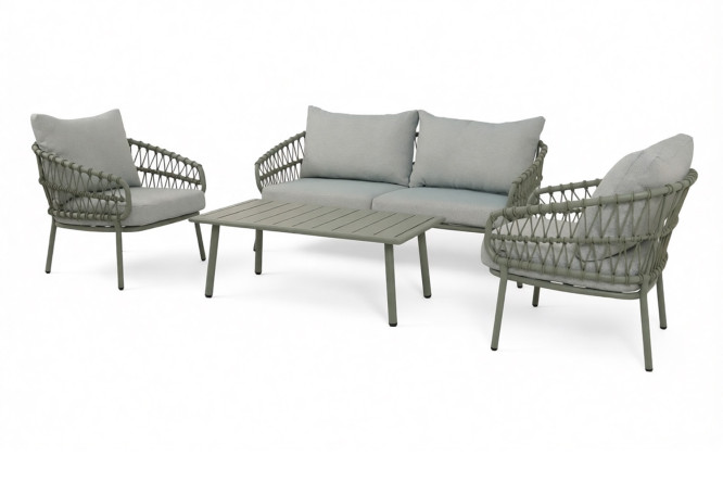 Изображение товара Набор садовой мебели Tyler зелёный 3 предмета