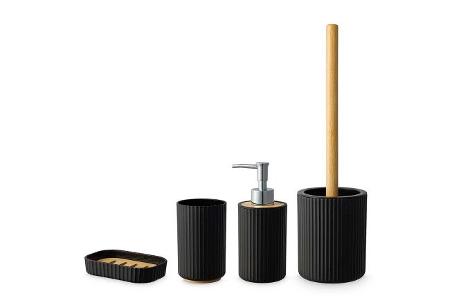 Туалетный ёрш в подставке EVIO Bamboo Пластмасса