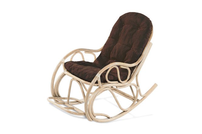 Изображение товара Кресло-качалка 05/05 -н-к цвет каркаса натуральный, мягких элементов коричневый