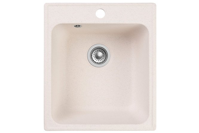 Изображение товара Врезная мойка Quadra RF0243WH из кварца 48х42х20 см для кухни