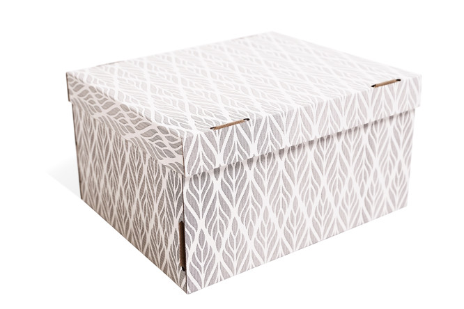 Изображение товара Коробка с крышкой Д20104 для хранения вещей 32x17x26 см