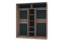 Шкаф-купе Home 200х229,5 см, дуб табачный Craft, с одним зеркалом