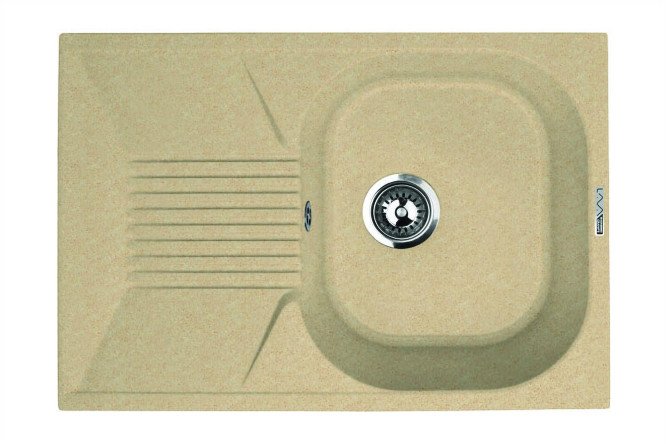 Изображение товара Мойка врезная LAVA L.2 DUNE с крылом 69,5х49,5х19 см инженерный гранит