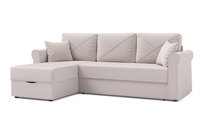 Изображение товара Угловой диван-кровать Бэль современный механиз Дельфин 142х200 см