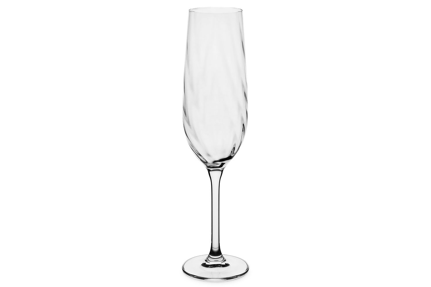 Набор бокалов для шампанского CRYSTAL BOHEMIA Crex optic 270 мл, 2 шт., Стекло