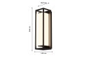 Светильник уличный FAVOURITE Barer 4385-2W Планка, 17 Вт, LED