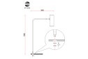 Лампа прикроватная ST LUCE Arper LED, 18x56x34.5 см