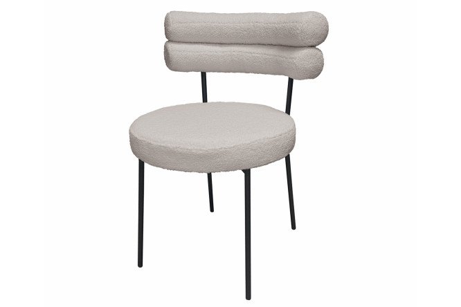 Изображение товара Стул Malta 57х75х58 см с искусственным мехом и металлическими ножками