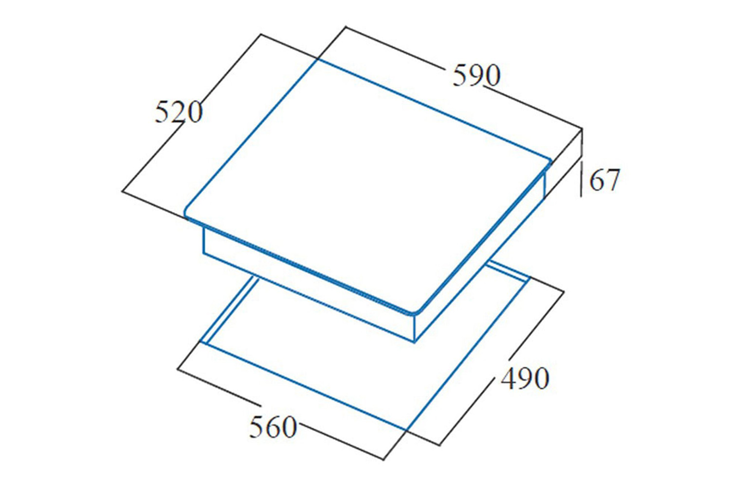 Электрическая варочная панель Comfort TNG 6004 BK 08040006