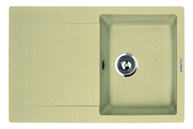 Изображение товара Мойка врезная с крылом LAVA L.4 CAMEL 77.5х49.5х18 см инженерный гранит