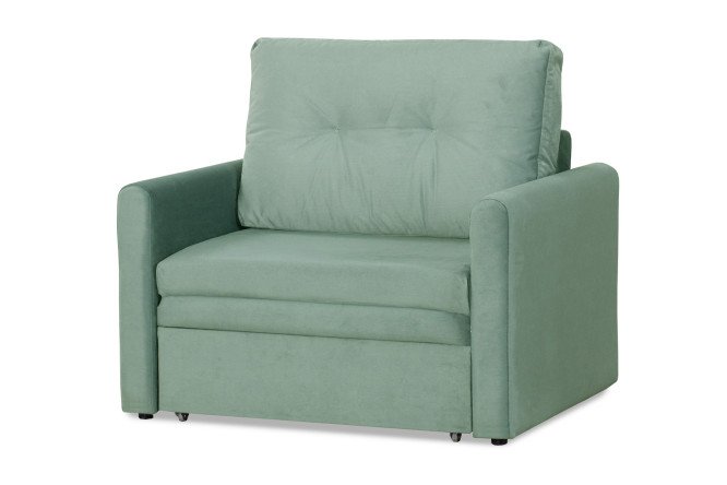 Изображение товара Кресло-кровать Юнат с механизмом выкатной велюр размеры 106х94х87 см