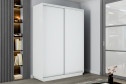 Шкаф-купе 2-дверный Slide-2 120/1 v.2, 120х220х60 см, белый снег/серебро