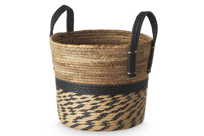 Изображение товара Плетёная корзина PRRG-24012-L с ручками 28х33х28 см для хранения и переноски