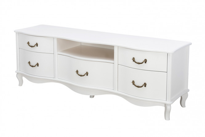 Изображение товара Тумба под ТВ Афина молочный дуб 153х52х41,9 см стильная и практичная мебель