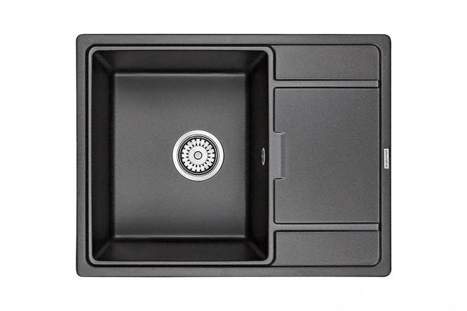 Изображение товара Врезная кухонная мойка с крылом PAULMARK Weimar PM216550-BL 65x50x20 см
