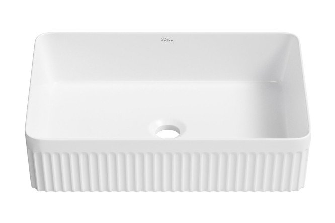 Изображение товара Накладная раковина Festive fox 2.0 55x12x35 см фарфор белый глянец