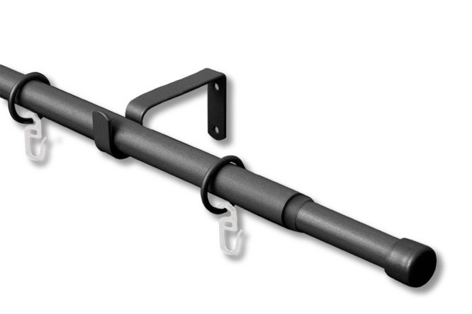Изображение товара Раздвижной телескопический одинарный карниз для штор 120-210 см