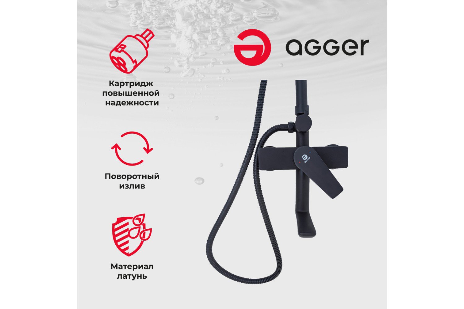 Душевая система AGGER Brilliant A0394444