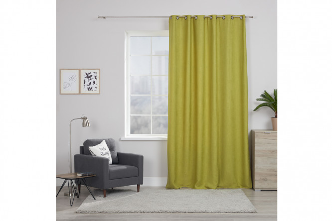 Изображение товара Штора на люверсах ESTUDI BLANCO Liam 200х280 см, фисташковая