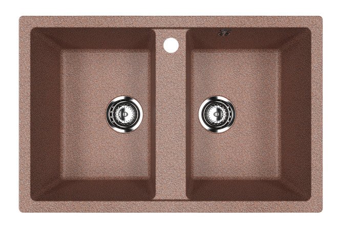 Изображение товара Врезная кухонная мойка ULGRAN u-608 из искусственного камня 77х50х19 см