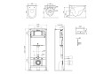 Инсталляция с унитазом и клавишей AM.PM Spirit V2.0 IS47051.701700 36.5х40х48.5 см