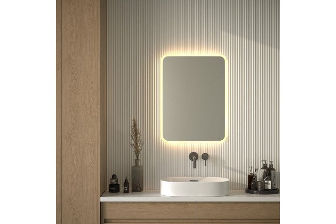 Зеркало с подсветкой DEFESTO Lume DF 3817 с матированием 60х80 см