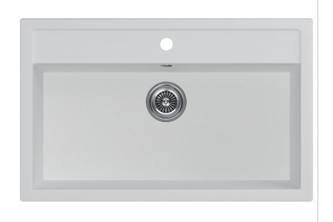 Изображение товара Мойка врезная KuchenSTERN Ku-Granit TOP 80 107WH10 81.5х51х19 см