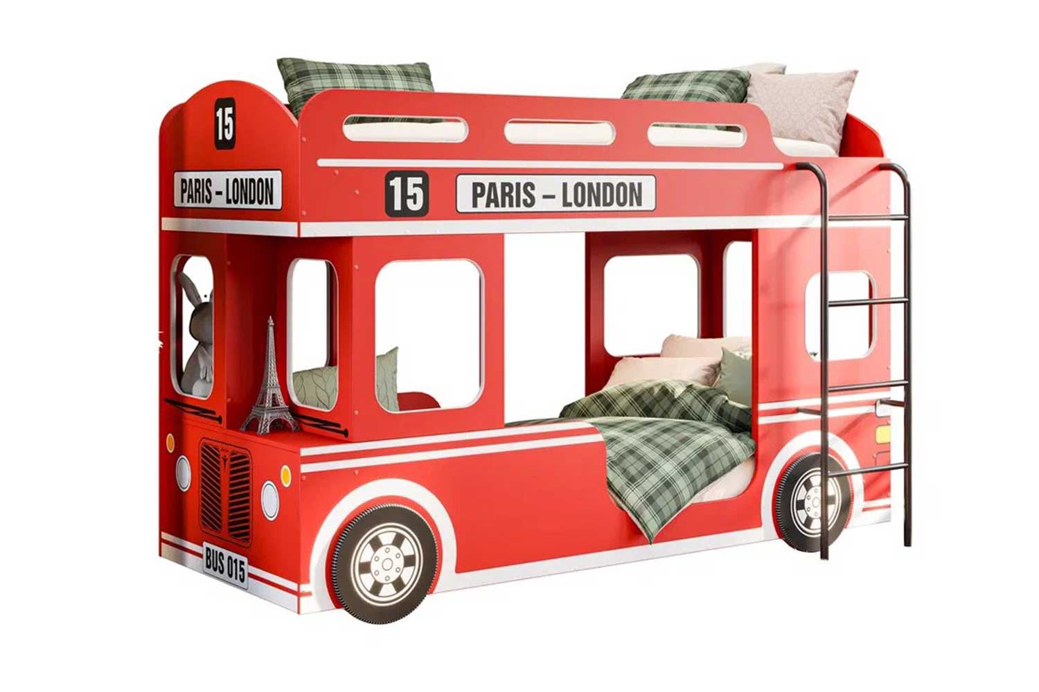 Двухэтажный автобус с кроватями