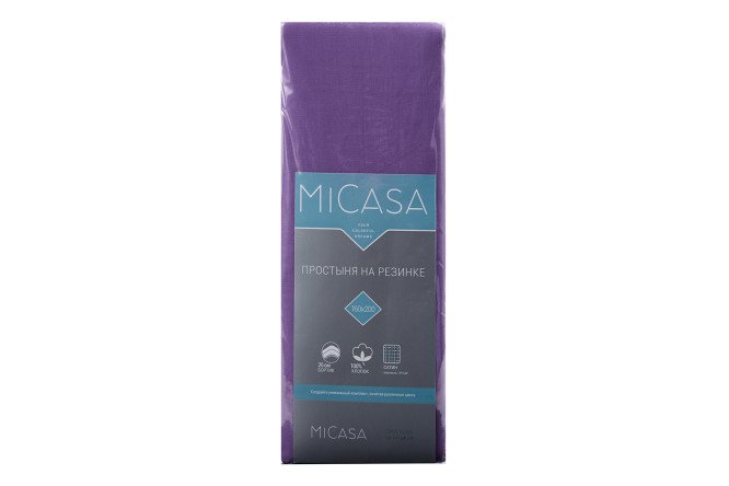 Простыня на резинке MICASA Calma Сатин 200х200 см