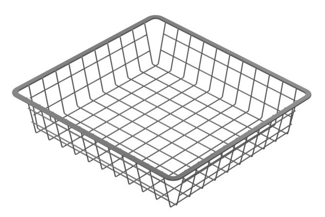 Изображение товара Корзина проволочная выдвижная для шкафа Оскар 39,3х8,5х36,8 см
