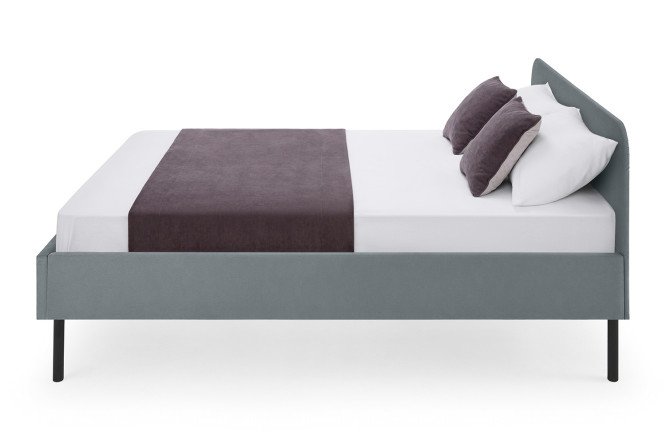 Кровать Greta цвет серый 160х200 см