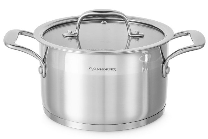 Изображение товара Кастрюля с крышкой VANHOPPER Versailles 2.6 л нержавеющая сталь для индукционных плит